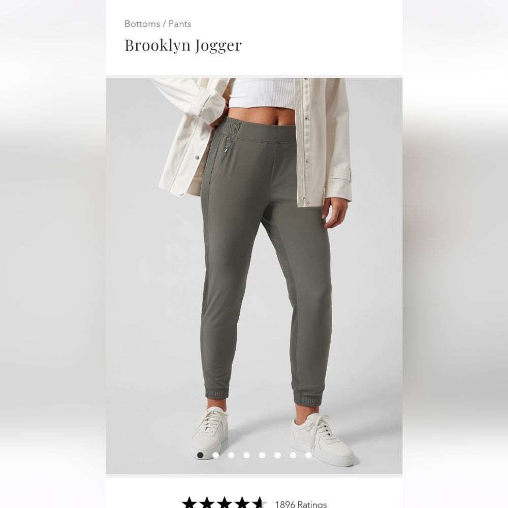 Olive green athleta pants Brooklyn jogger size 8T